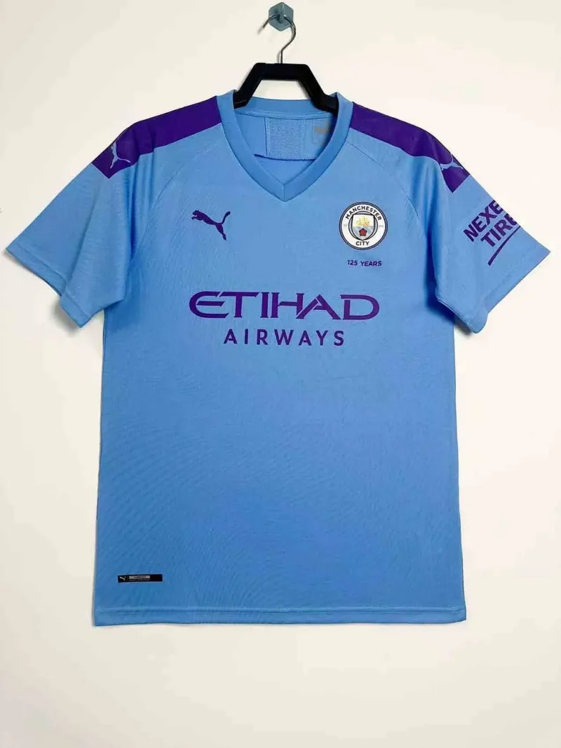 f112fce13d3b83e28a9b89baa070caa8 2019/2020 Retro Manchester City Home jersey - Image 1