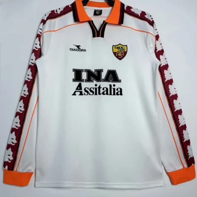 1998/1999 Retro Long Sleeve AS Roma Away jersey