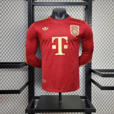 2025/2026 Long Sleeve Player Version Bayern Munchen 125th Anniversary jersey