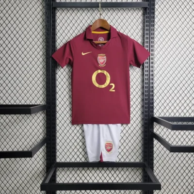 2005/2006 Retro Arsenal Home  kids kit jersey