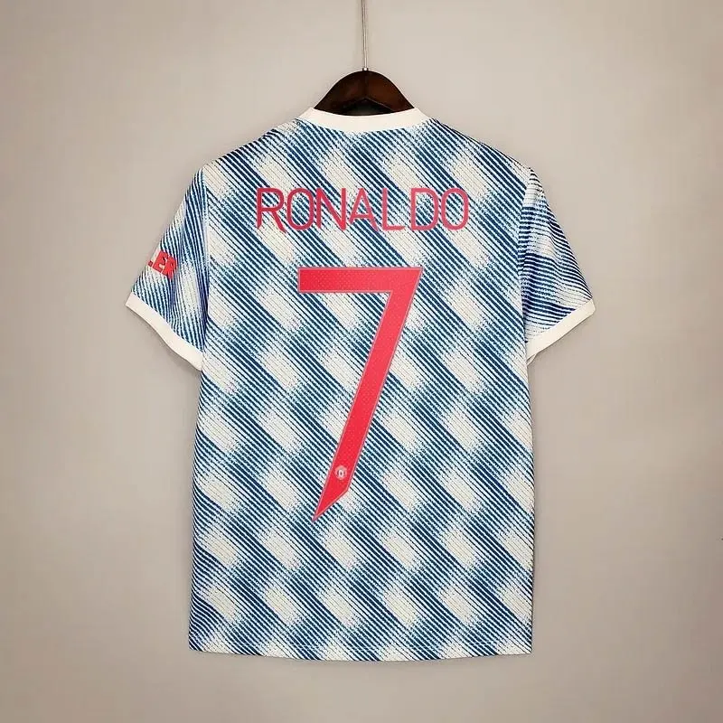 fdc9160faf0c2840404df7c9258a4cc0 Retro RONALDO #7 Manchester United Ucl Away jersey - Image 1