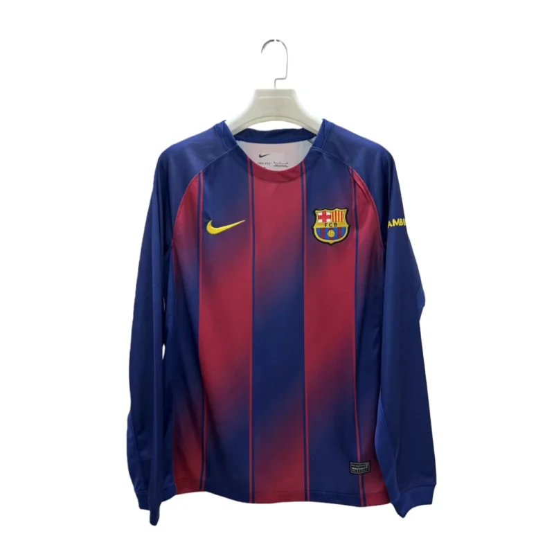 ff9e723904992244729d77d6b5702a6b 2025/2026 Long Sleeve Barcelona Home jersey - Image 1