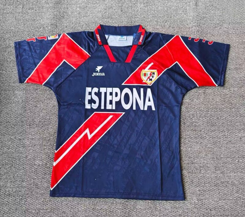 fff182738192be66aa595ecc8c2b3b30 1995/1996 Retro Rayo Vallecano Away jersey - Image 1