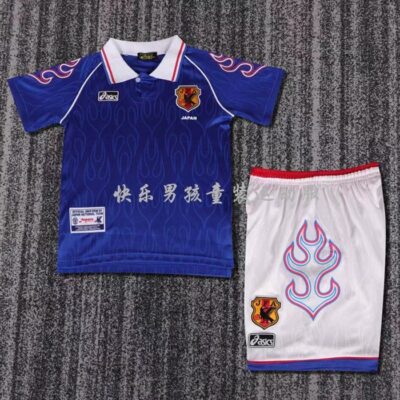 1998 Retro Japan Home kids kit jersey