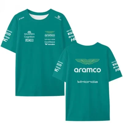 2026 Aston Martin Green Round Neck One Racing Shirts