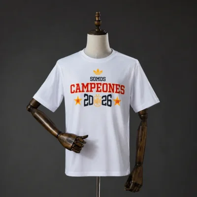 2026 Spain "We Are Champions" T-Shirt White