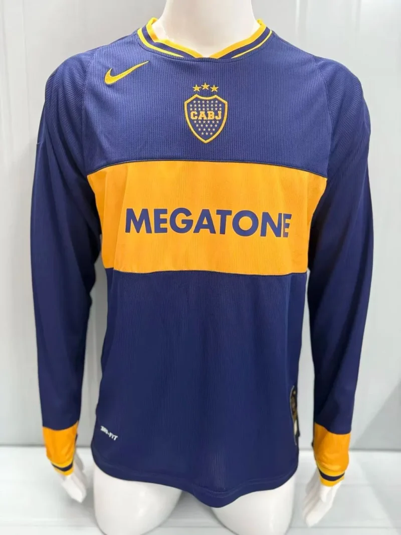 c405826daffbf8b9cedda7da88401fb0 2006/2007 Retro Long Sleeve Boca Juniors Home jersey - Image 1