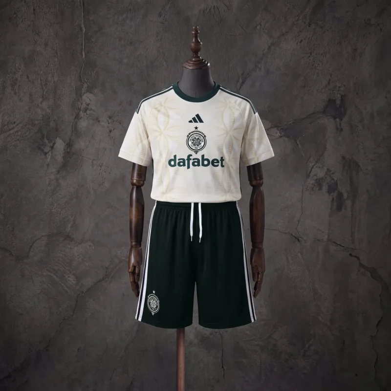 cc7109fd9253a76a58865d9f5db9fe10 2026/2027 Celtic Third Away kids kit jersey - Image 1