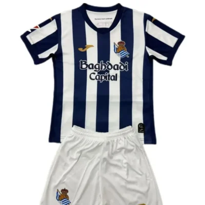 2026/2027 Real Sociedad Home kids kit jersey