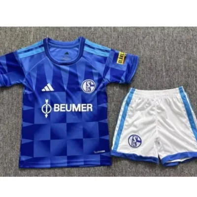 2026/2027 Schalke 04 Home kids kit jersey