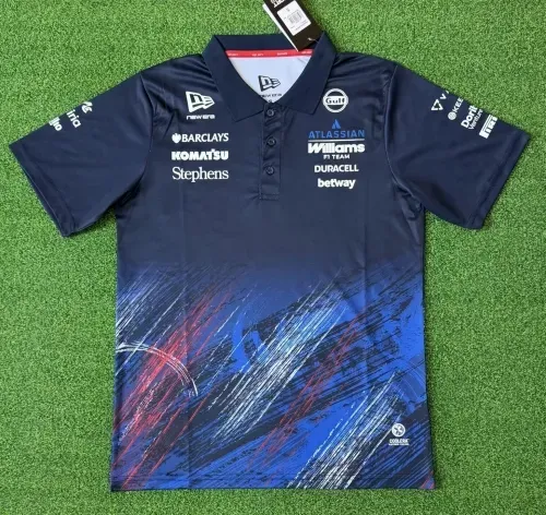 040c420c98.jpg.640x640 2026 #F1 Williams Black & Blue Formula One Racing Shirts - Image 1