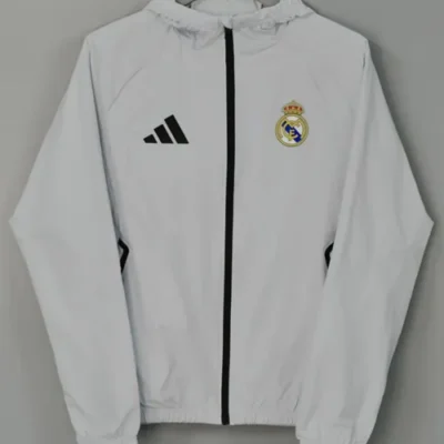 2026/2027 Real Madrid Windbreaker Hoodies Top With Hat