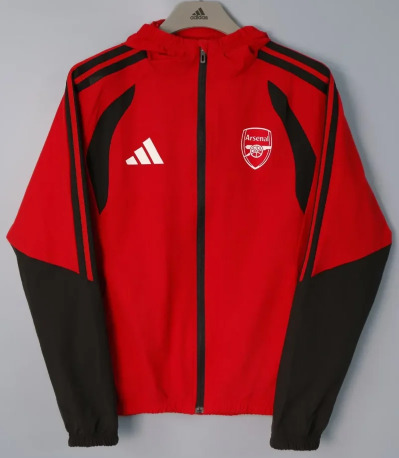 152fc88204 2026/2027 Arsenal Windbreaker Hoodies Top With Hat - Image 1