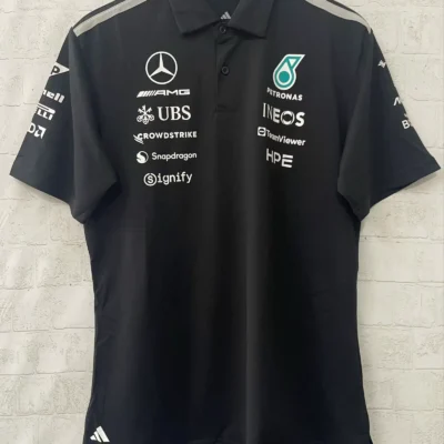 2026 Mercedes Benz Black Formula One Racing Shirts