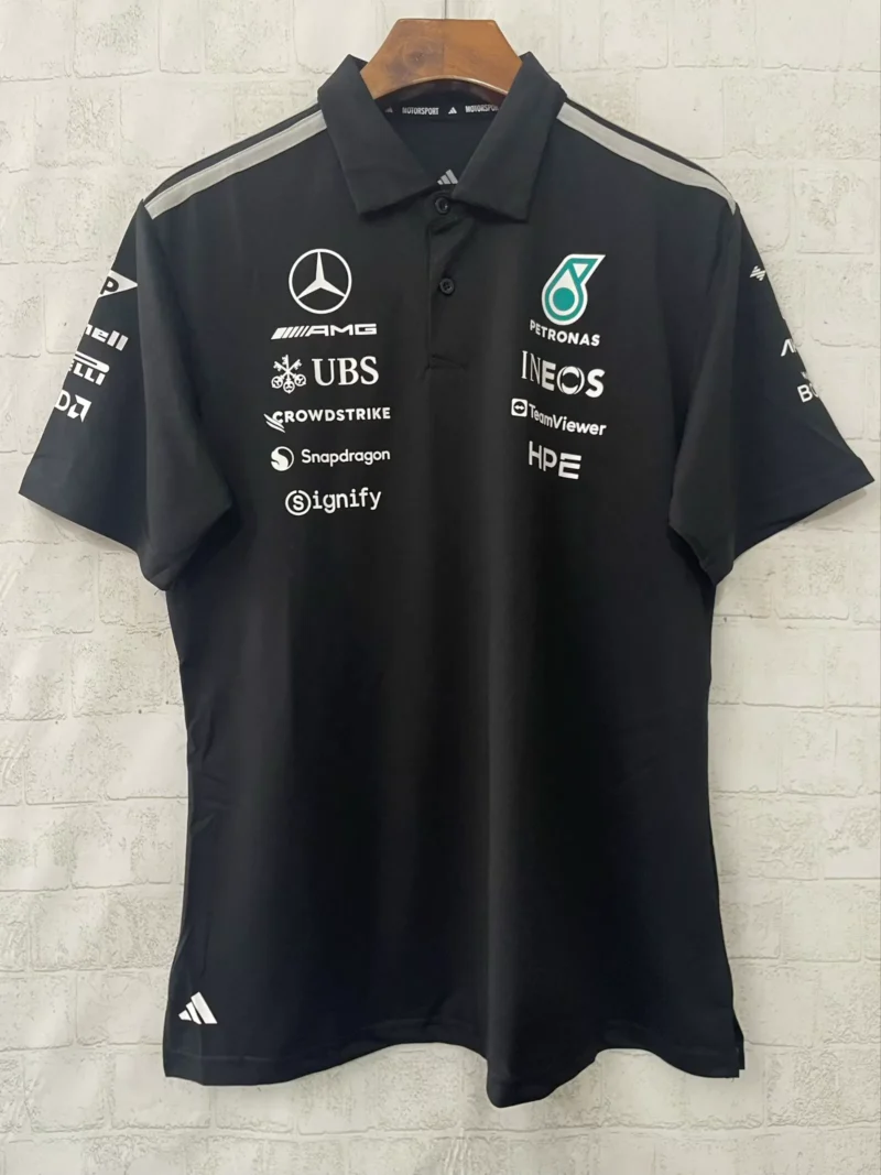 2026 Mercedes Benz Black Formula One Racing Shirts - Image 1