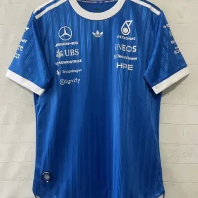 Player Version 2026 Mercedes Benz Blue Formula One Racing Shirts