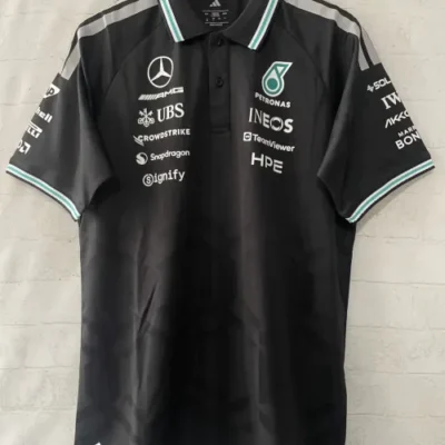 2026 Mercedes Benz Black Formula One Racing Shirts
