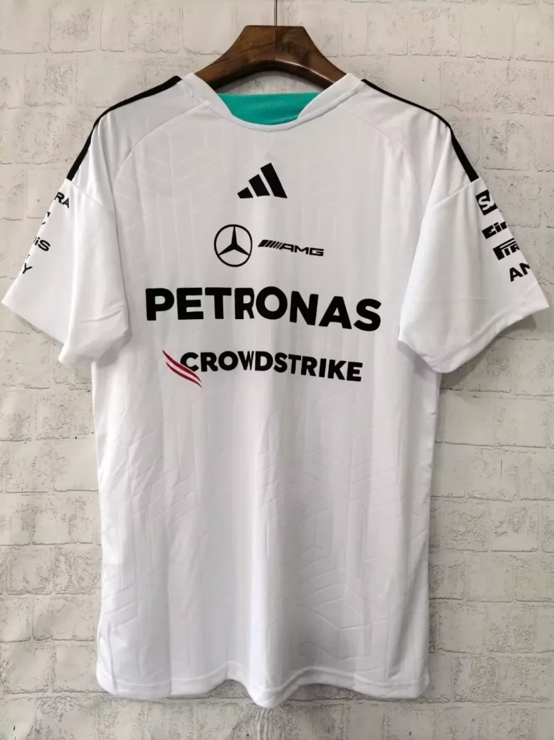 2026 #F1 Mercedes Benz White Formula One Racing Shirts - Image 2