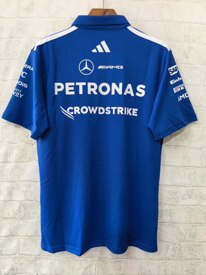 2026 Mercedes Benz Blue Formula One Racing Shirts - Image 2