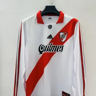 1998/1999 Retro Long sleeves CA River Plate Home  jersey