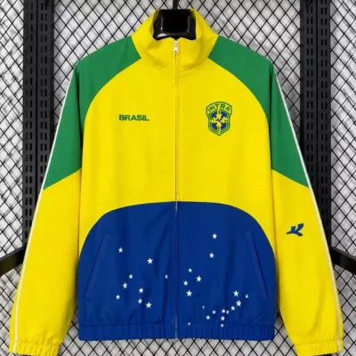 2026/2027 Retro Brazil Windbreaker Hoodies Top