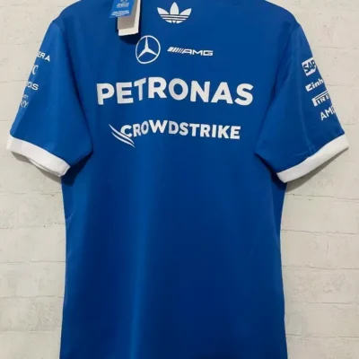 2026 Mercedes Benz Blue Formula One Racing Shirts - Image 2