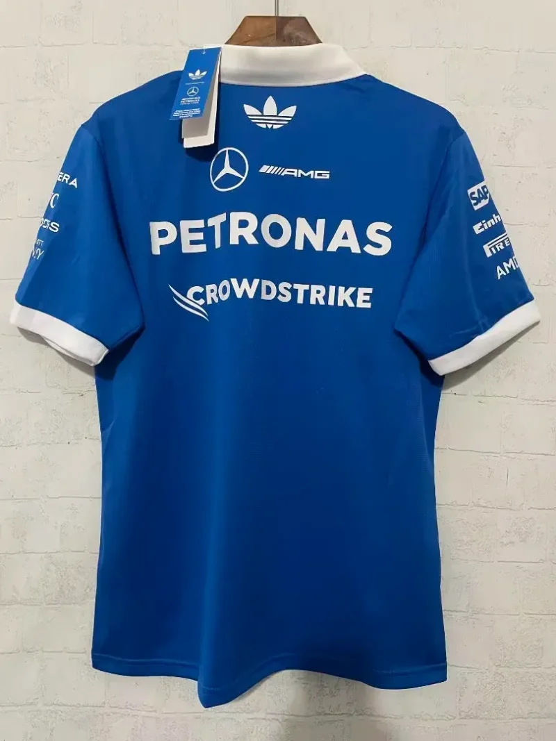 2026 Mercedes Benz Blue Formula One Racing Shirts - Image 2