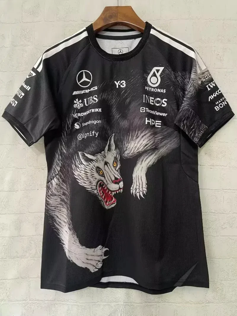 2026 Mercedes Benz Black Formula One Racing Shirts - Image 1