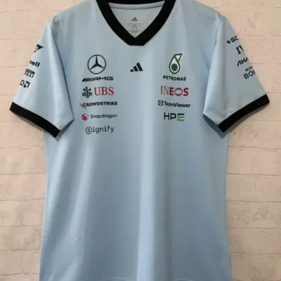 2026 Mercedes Benz Black Formula One Racing Shirts