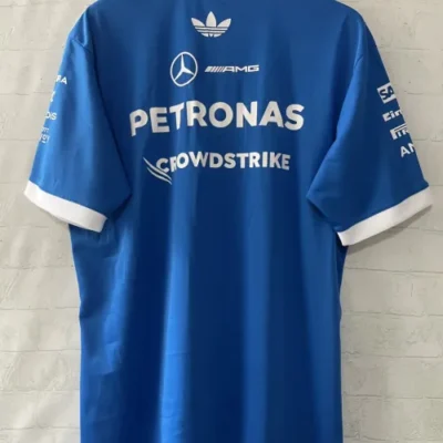 2026 Mercedes Benz Blue Formula One Racing Shirts - Image 2