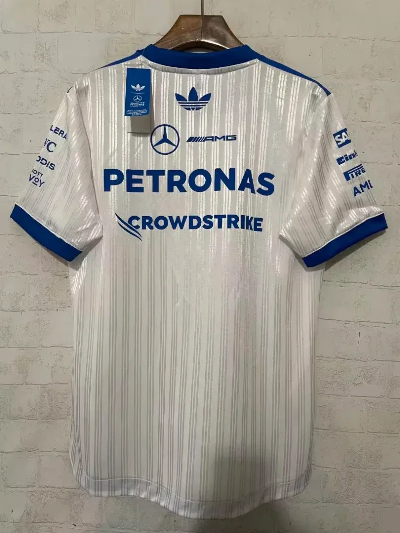 2026 Mercedes Benz White Formula One Racing Shirts - Image 2