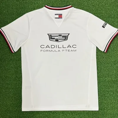 2026 #F1 Cadilla White Formula One Racing Shirts - Image 2