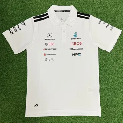 2026 #F1 Mercedes Benz White Formula One Racing Shirts