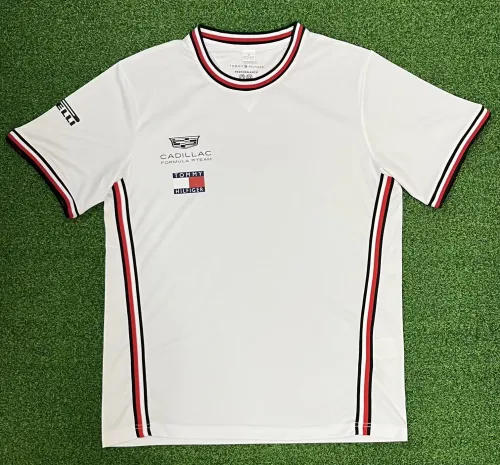 d556bfe87b 2026 #F1 Cadilla White Formula One Racing Shirts - Image 1