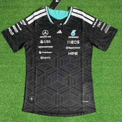 Player Version 2026 #F1 Mercedes Benz Black Formula One Racing Shirts