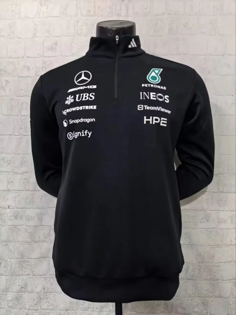 2026 Benz Black Formula One Tracksuit Racing Top - Image 1