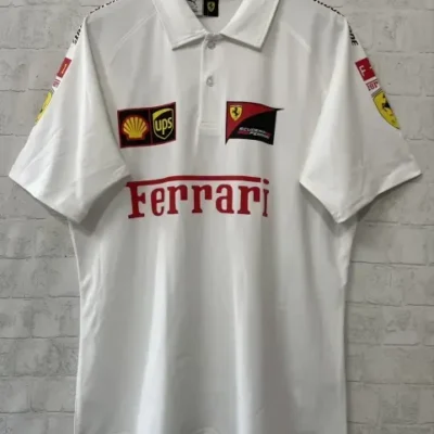 2026 Ferrar White Formula One Racing Shirts