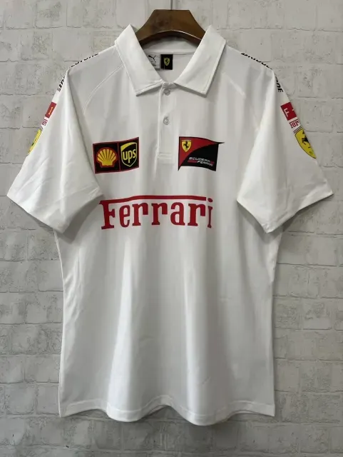 f1ae63d1fb.jpg.640x640 2026 Ferrar White Formula One Racing Shirts - Image 1