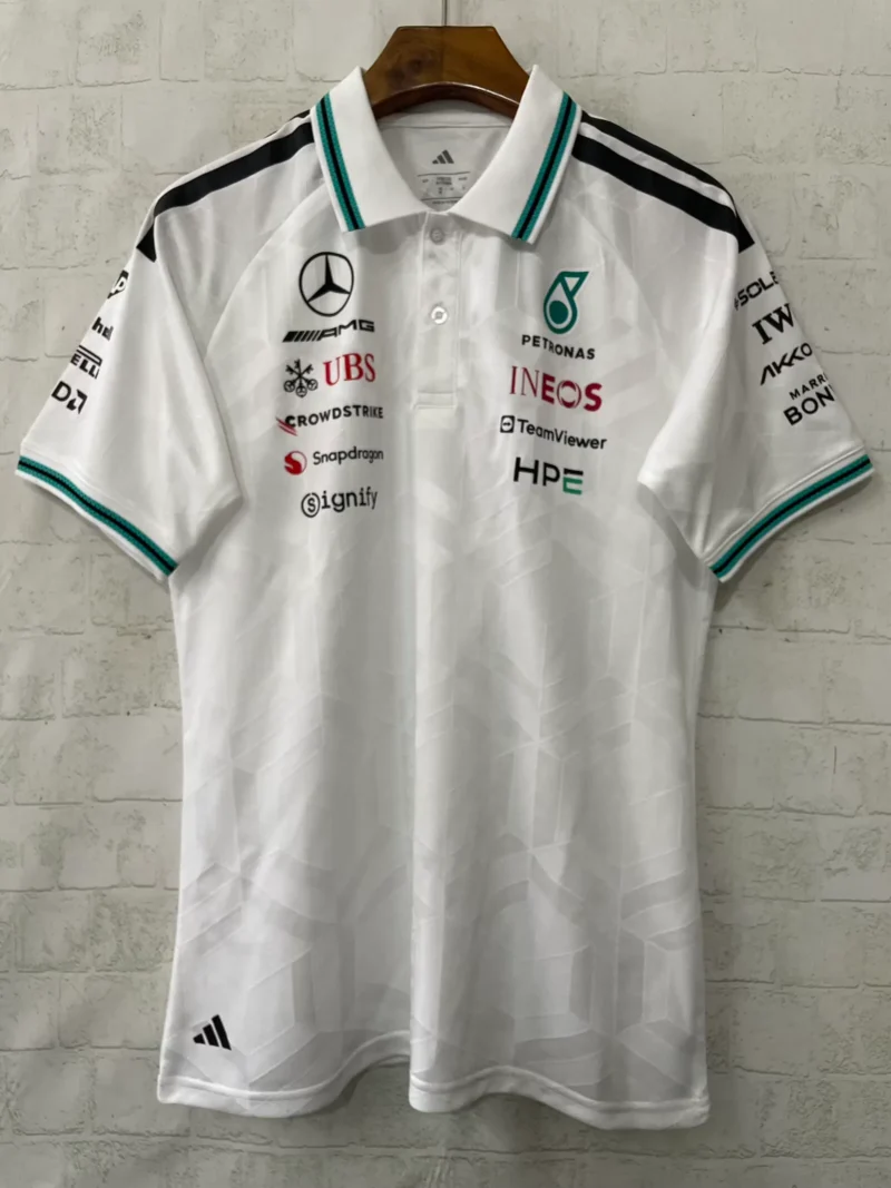 2026 Mercedes Benz White Formula One Racing Shirts - Image 1