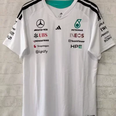 2026 #F1 Mercedes Benz White Formula One Racing Shirts