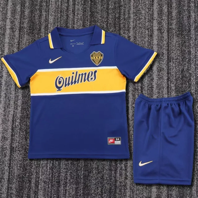 微信图片_20260904220145_369_1 1996/1997 Retro Boca Juniors Home kids kit jersey - Image 1