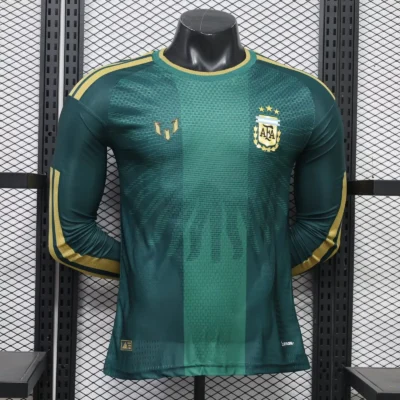 2026/2027 Player Version Long sleeved Argentina  Jeesey