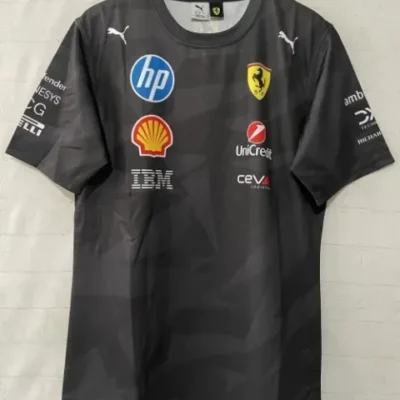 2026 Ferrar Black & Gray Formula One Racing Shirts