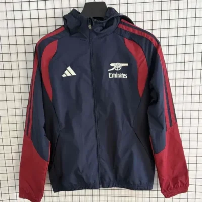 2026/2027 Arsenal Windbreaker Hoodies Top With Hat