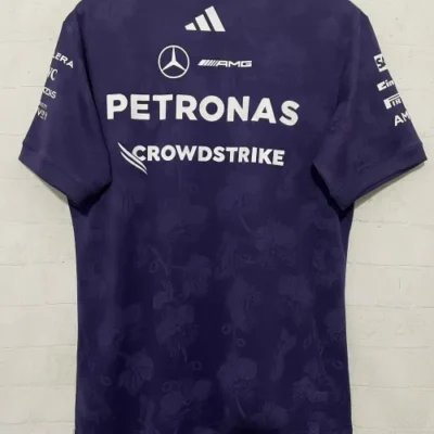 2026 Fan Version Mercedes Benz Black Purple Formula One Racing Shirts - Image 2
