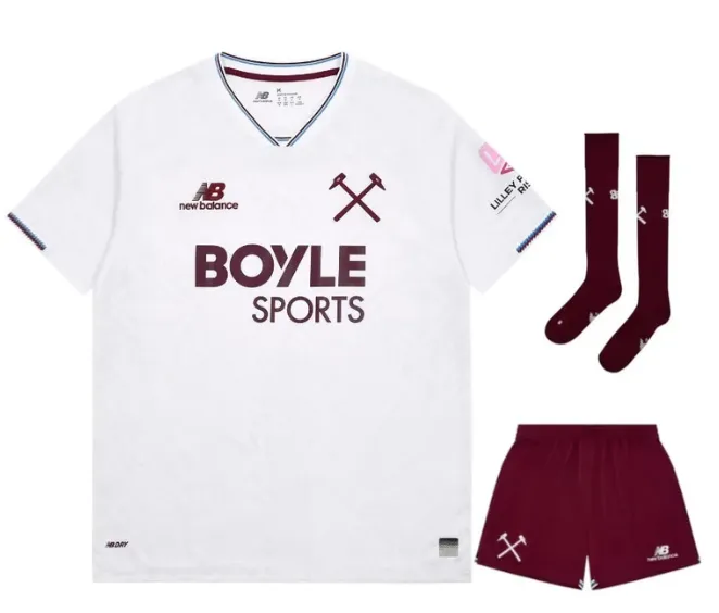 微信图片_20261003153541_583_1 2026/2027 West Ham United Away Kids kit jersey - Image 1