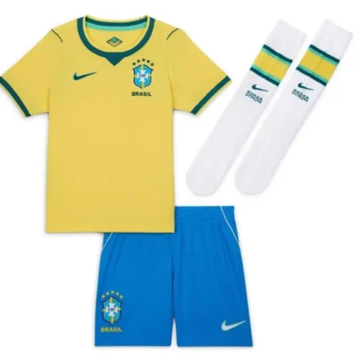 2026 Brazil Home kids kit jersey
