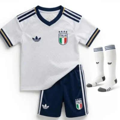 2026 Italy away kids kit jersey
